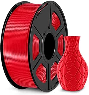 PETG 3D Printer Filament 1.75mm 1 kg Spool, SUNLU PETG Filament Red 1.75 +/- 0.02 mm for 3D printing