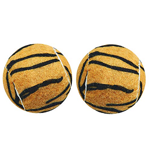 Double Garage Parking Assist Aids for Cars - Tennis Ball Garage Parking Aid, Easy to Install Fun Tiger Print Stop Assistant Sensor (2 Sets)