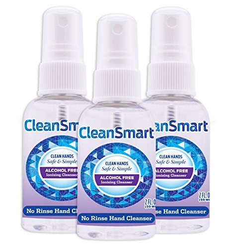 CleanSmart Skin & Hand Cleanser, 2 Ounce Spray Bottle (Pack of 3) Alcohol-Free