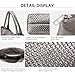 Woven Bag for Women, Fashion Top Handle Shoulder Bag Vegan Leather Shopper Bag Large Travel Tote Bag