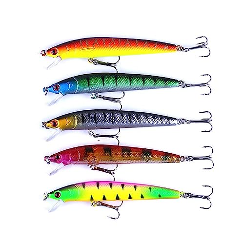 Kit 10 Iscas Artificiais Robalos Black Bass Tucunaré Traíras