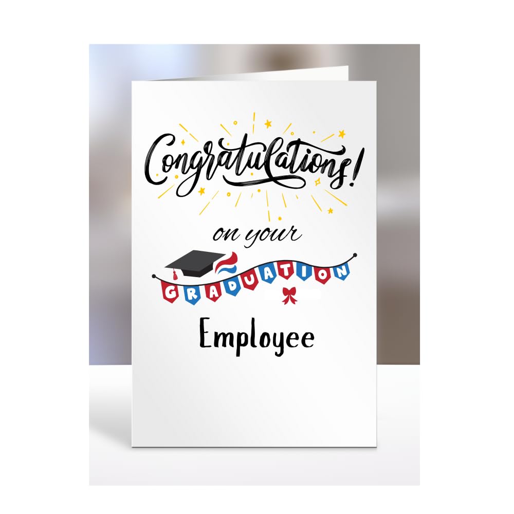Congratulations on your graduation Employee card present, gifts for men, women, female, male, A5-130_76