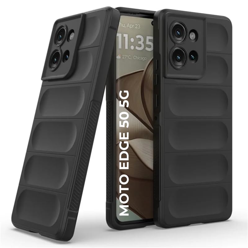 Prime Retail Back Case Cover for Moto Edge 50 5G, Compatible for Moto Edge 50 5G Back Case Cover,Matte Case with Inner Lining, Liquid Silicon Magic Case with Camera Protection (TPU, Black) (B0DGFCJ9XB) Amazon Price History, Amazon Price Tracker