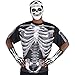 Striking Black Polyester Bone-Chilling Skeleton T-Shirt (Adult X-Large) - 1 Pc - Perfect for Halloween & Gothic-Themed Events
