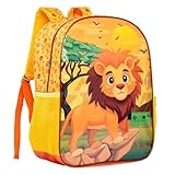 Mochila de Costas Leãozinho Léo Infantil Super Fofa Escolar Creche Passeio Viagem Leve