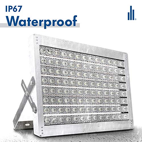 Hyperikon Pro LED Stadium Light 1000W, Outdoor Arena, Commercial Flood Light, Basketball Court Lighting (3500W-5000W Equivalent), 160,000Lm, ETL, DLC, Crystal White