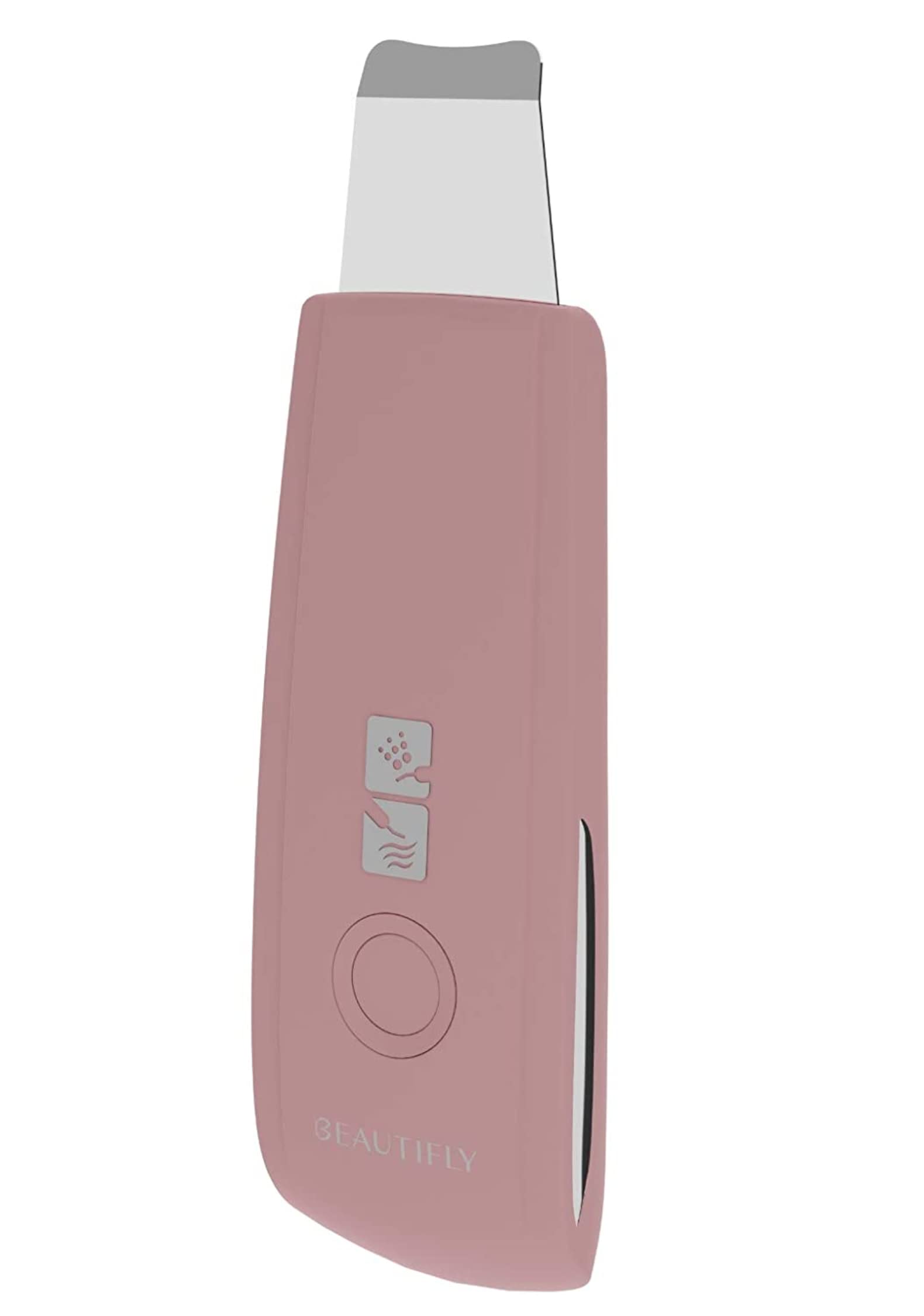 Beautifly B-Scrub Pink Ultrasonic Exfoliating Face Pore Cleanser Skin Scrubber Ultrasonic Exfoliator Blackhead Remover Skin Scrubber Acne Remover Skin Cleaner Facial Cleanser