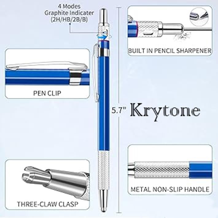 Image of KRYTONE.fx 2.0Mm Mechanical Pencil With 12 Leads|Black