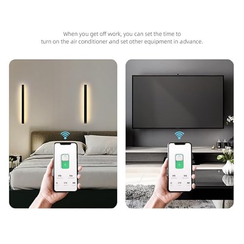 WIFI Leitungsschutzschalter mit Zeitschaltuhr für Smart Home, Wlan Schalter von TUYA APP, Smart Meter 1P Hutschiene 16A, Zeitschaltuhr, Echtzeit-Ansicht Verschiedener Stromdaten