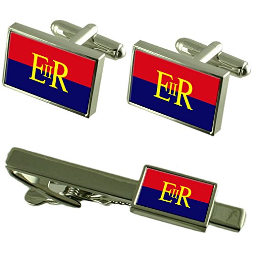 Set de regalo de la Policía Militar con pasacorbatas y gemelos Inglaterra para hombres