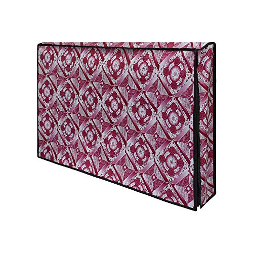 Image of DREAM CARE Double Use - Transparent & Printed Flap - 32 Inches LED TV Cover, Waterproof LED TV Cover for (LG, Samsung, Vu, Mi, Realme, TCL, Croma), SA55