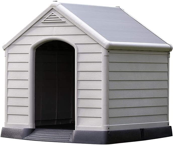 Mondo Viro Cuccia per cani taglia grande da esterno in resina - Con Pavimento Integrato e Rialzato per un Comfort Ottimale