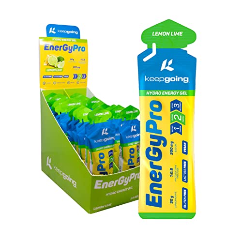 keepgoing - Gel Energético EnergyPro Sabor Limón 24 uds x 60g...