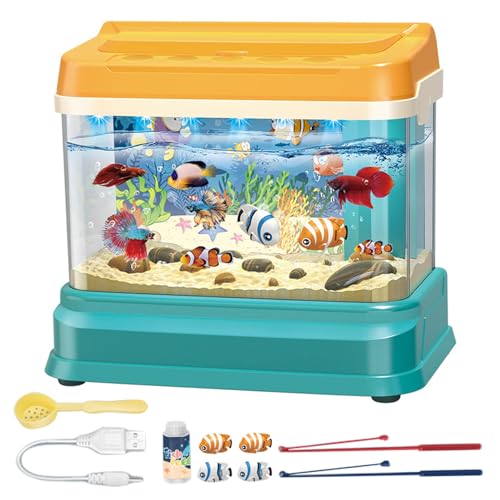 Jouet d'aquarium pour bébé musical et éducatif avec jeu de pêche magnétique