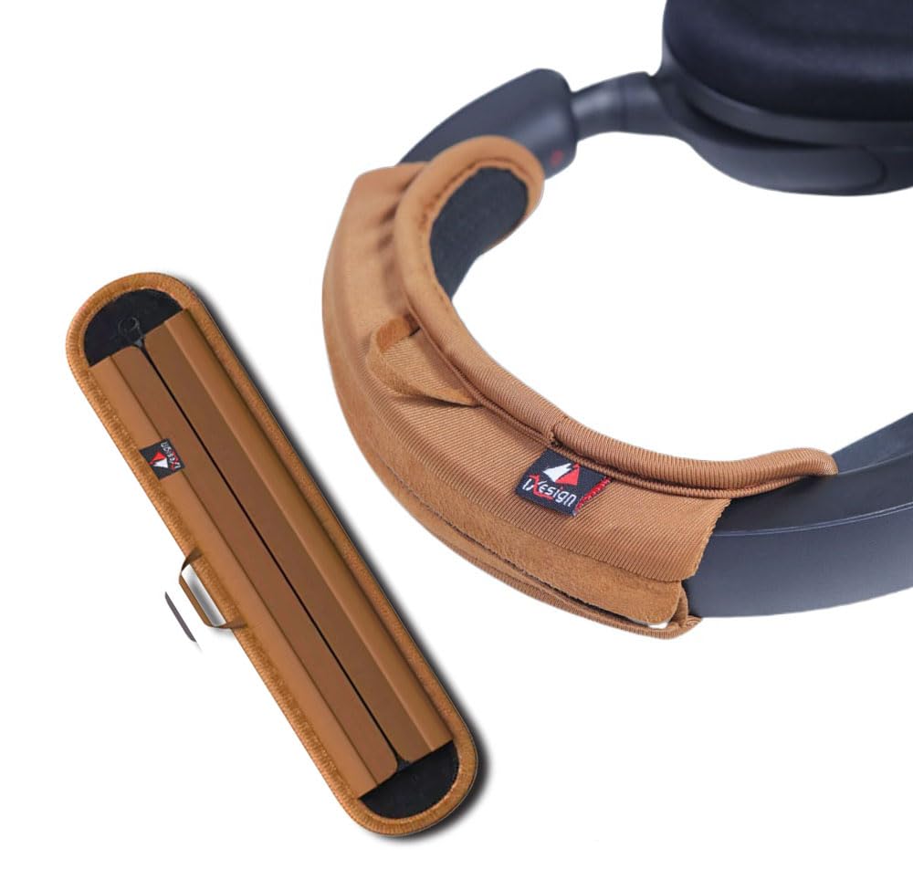 Protective Headband Cover for Sony INZONE H3/H5/H7/H9 – Full-Wrap Anti-Scratch, Multi-Color, Soft & Durable, Detachable Easy-Clean Design (Khaki Brown