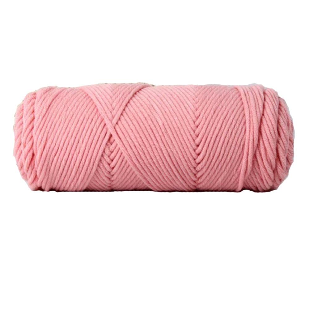 Tejer Ovillos 100 G De Algodón De Leche Hilo 23 Colores Punto Colorido Lana Supersoft Lot Punto Bebé Soft Handcraft Suéter Hilado-21 Polvo De Carne_8Pcs
