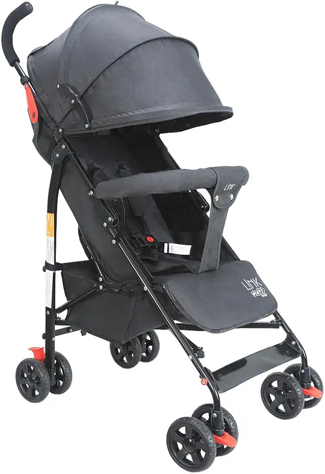 Maxi Baby Carrinho de Bebê Guarda Chuva LINK Até 15kgs (Preto)