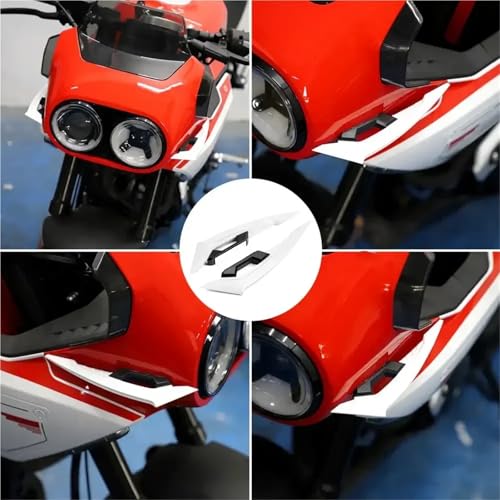 Becquet latéral avant de moto universel aile vent fixe pad carénage queue vert - 3
