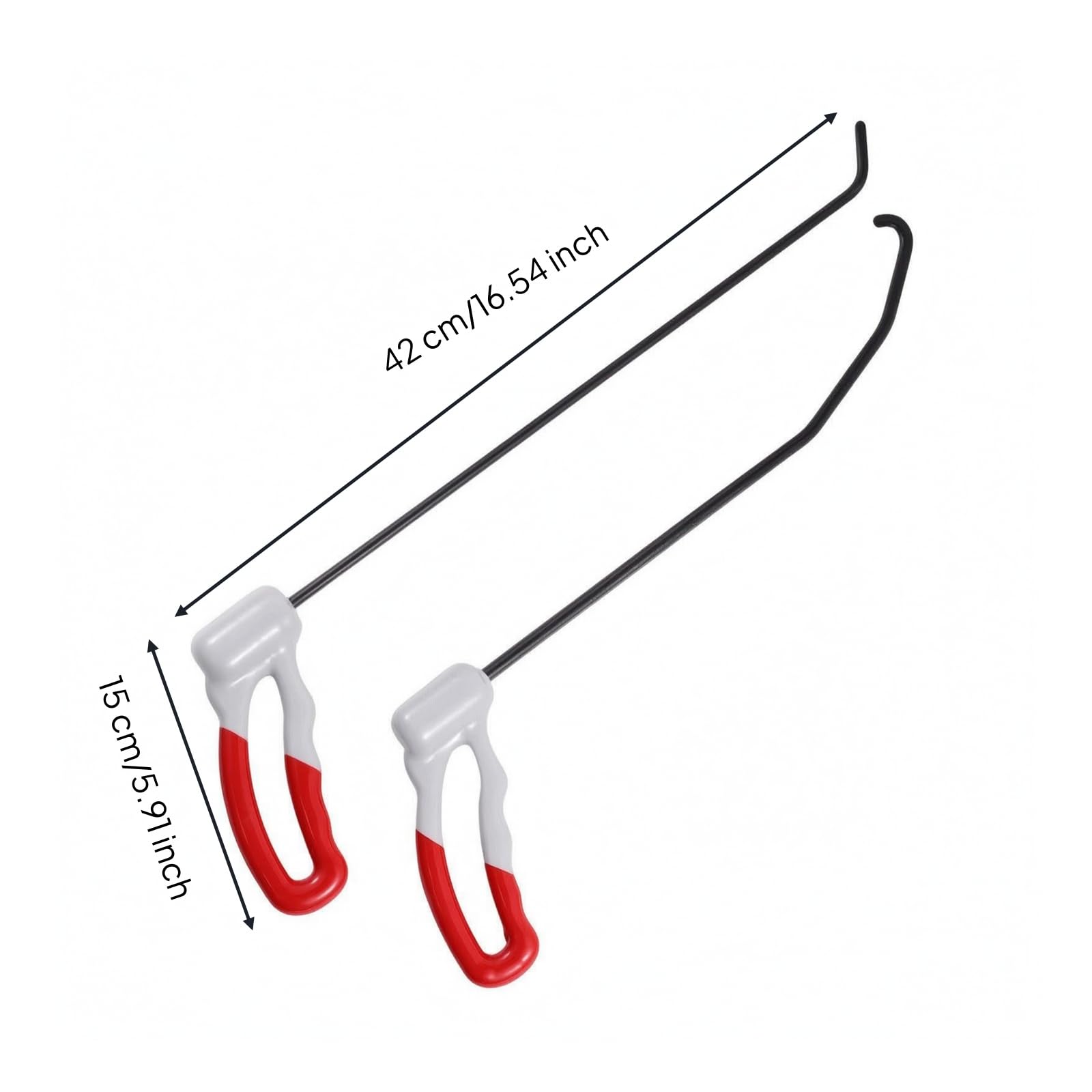 KESOTO Set da 2 Ganci per Riparazione Ammaccature Auto con Impugnatura Ergonomica in Acciaio Lega E Plastica per Veicoli Adatto Domestico