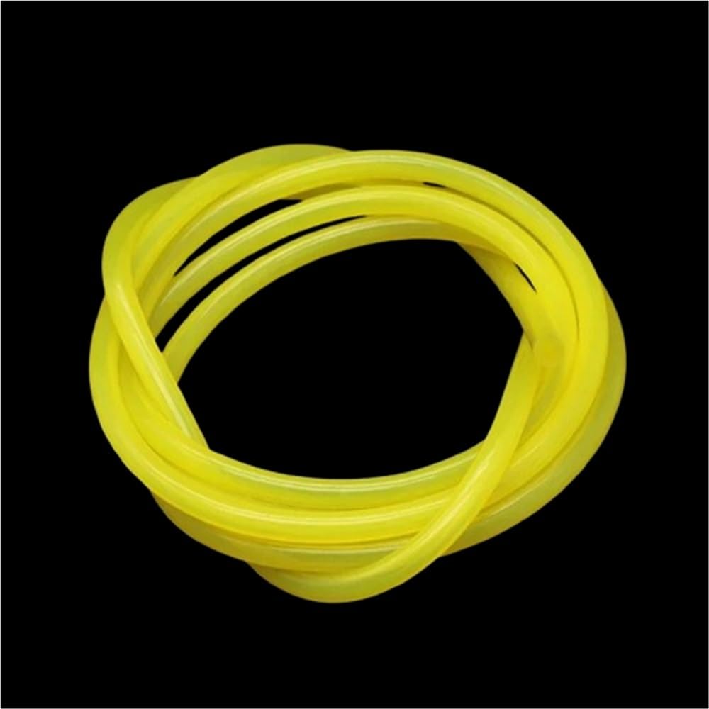 Flexible Rubber Hose 1 Meter Flexible Rubber Hose, Inner Diameter 10mm to 25mm Silicone Tube, OD 12-31mm Soft Drink Pipe Water Connector(Yellow,1M*10MM*14MM)