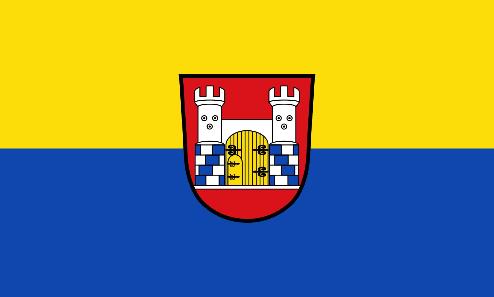 Drapeau paysage Dirlewang M de 1.35m² grand format pour mât