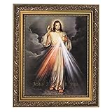 CB Catholic Inspirational Framed Print, 11 x 13-Inch, Hyla-The Divine Mercy