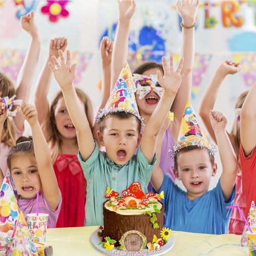 Decoración de pasteles de animales del bosque para fiestas de cumpleaños 7