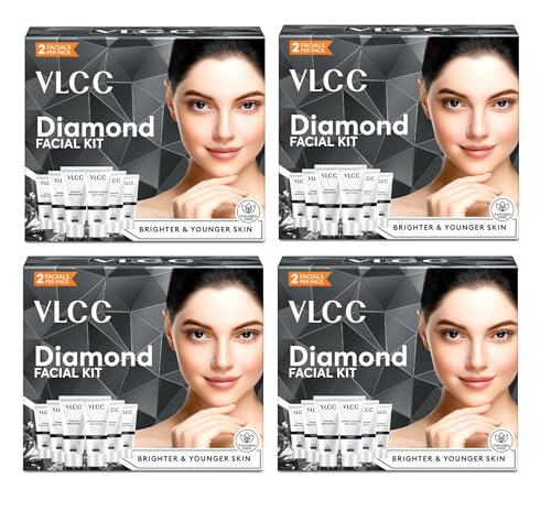 VLCC Party Glow Diamond Facial Kit – Pack of 4 x 60 g