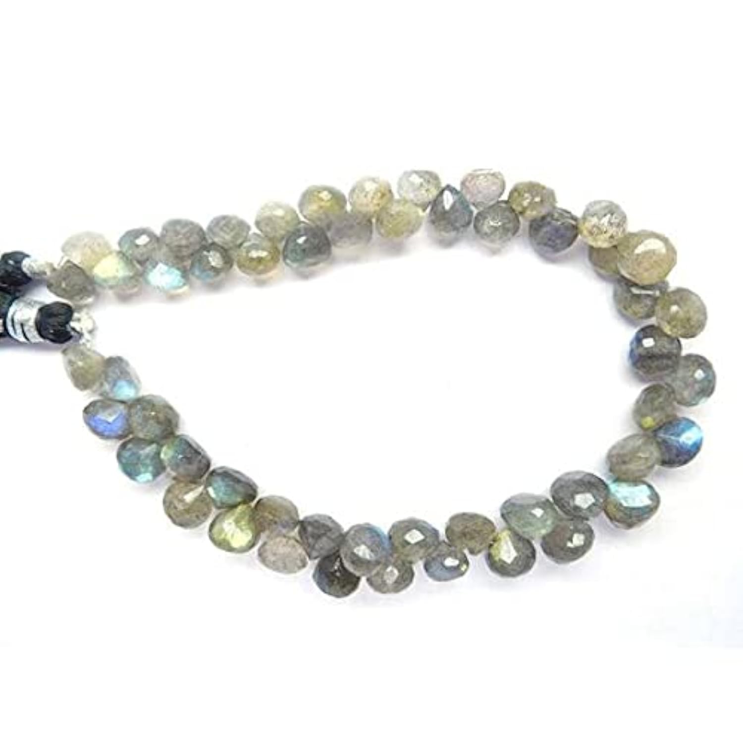 Perles briolette en labradorite pour vos ateliers bijoux bohèmes