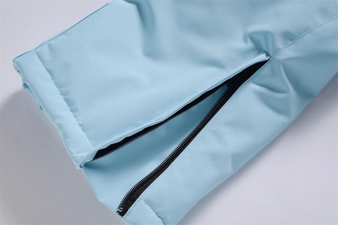 Suwequest Pantaloni da sci alpino, da uomo e da donna, invernali, per sport all'aria aperta, caldi e antivento