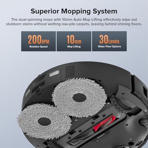Image of Roborock Qrevo Edge S5A Robot Vacuum and Mop, 18,500Pa, Zero-Tangling, FlexiArm Side Brush, Hot Water Mop Washing & Self-Cleaning, Warm Air Drying, Self-Emptying, Black (Renewed)