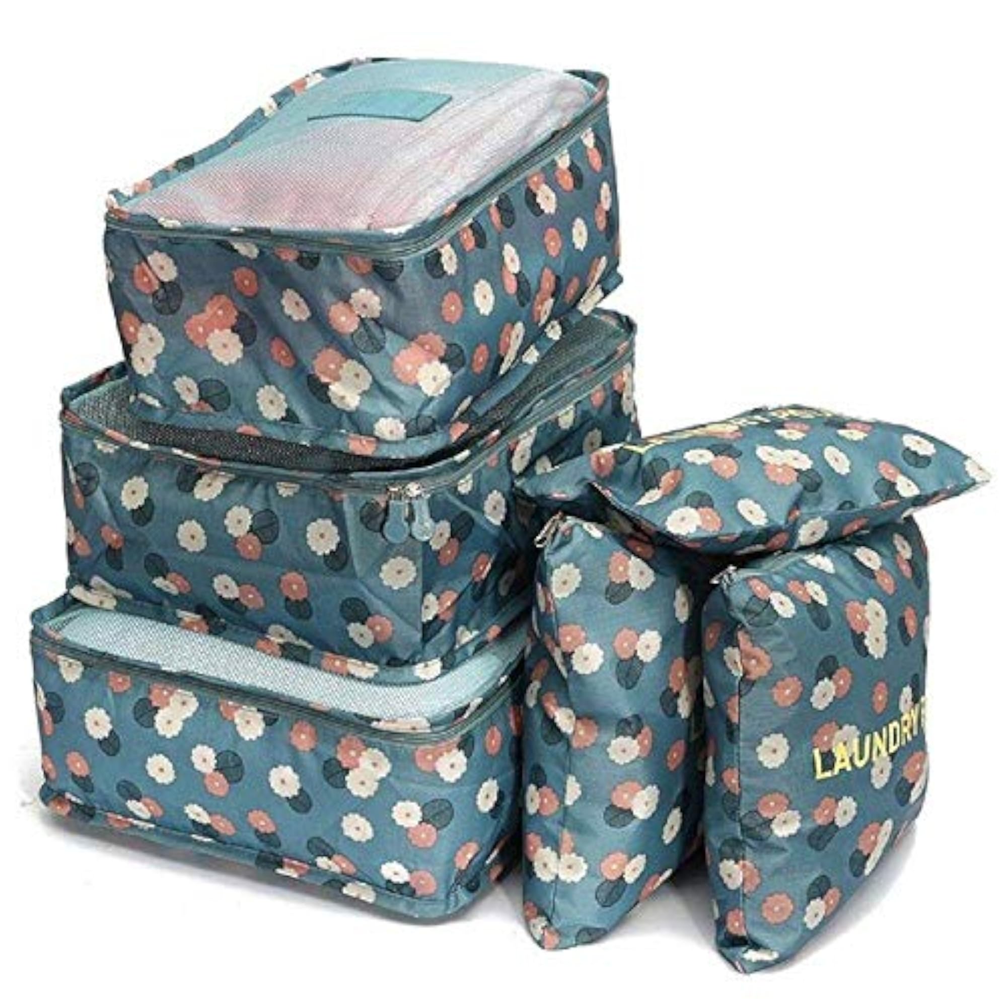 Waterproof Packing Cubes Compression Travel Organizer Set