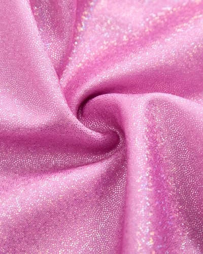 JiAmy Girls Workout Set Cut-Out Back Two Piece Sparkly Activewear Sets Sleeveless Crop Tank Tops Yoga Leggings for Kids4