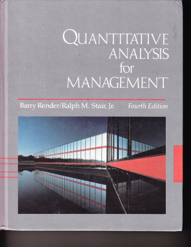 Quantitative analysis for management 0205126693 Book Cover