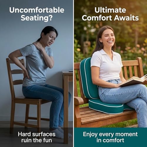 Coussin de chaise de jardin polyvalent et galette de chaise imperméable extérieure - 7