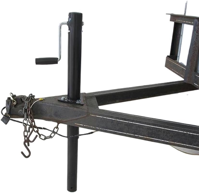 14 Inch Lift A Frame Side Wind Trailer Jack Jockey Wheel Stand Corner Steady Compatible with 2000 Lbs Caravan Camper