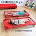 ECR4Kids Stackable Kiddie Cot, Ready-to-Assemble, Standard Size, Classroom Furniture, Red, 6-Pack