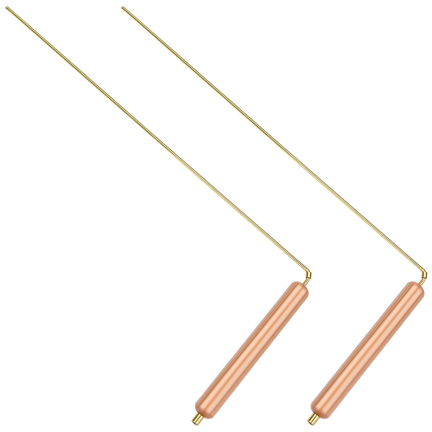 QWORK® Bacchette rabdomante in ottone, per geobiologia, radiestesia, lavoro energetico