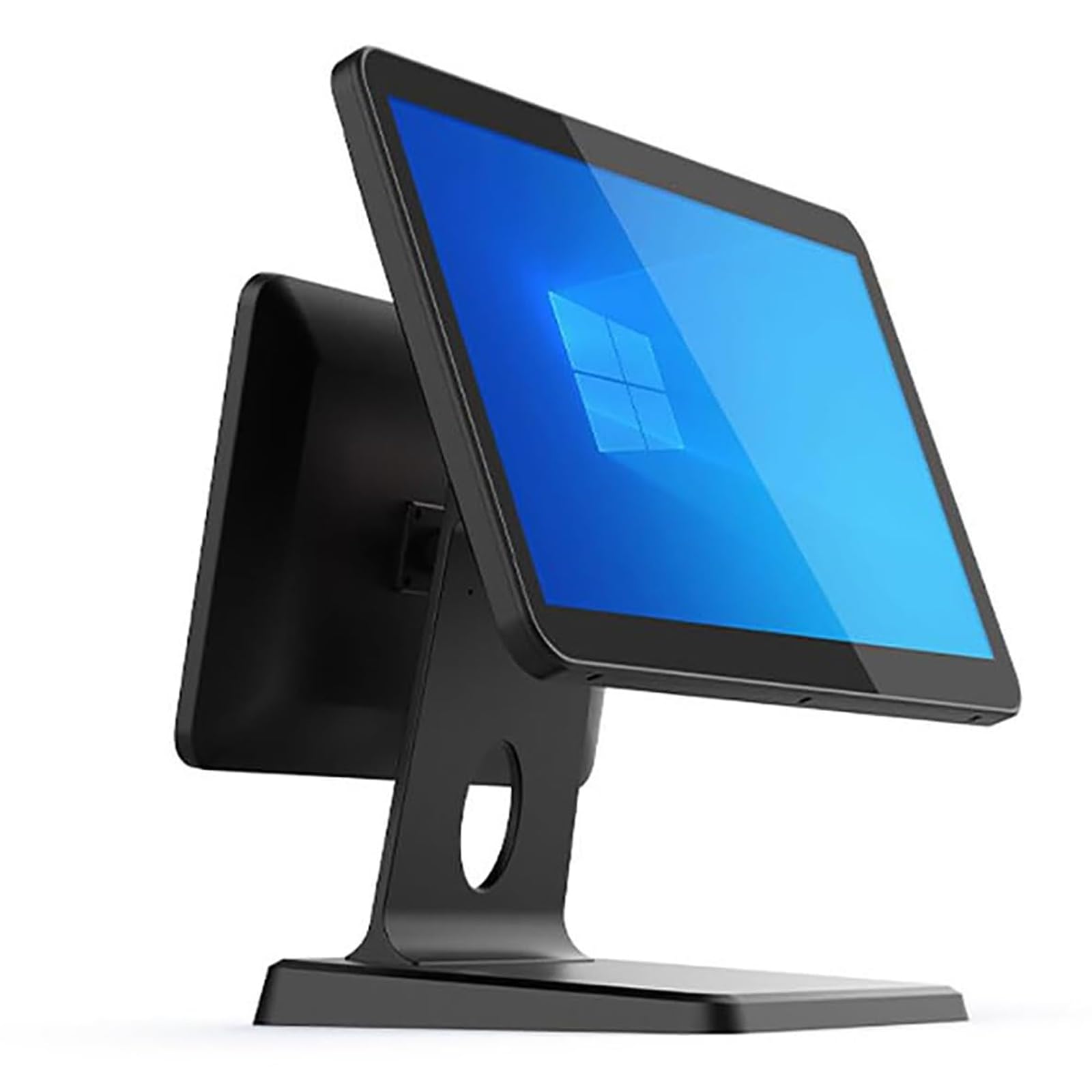 Dwuekranowy system Touch POS z regulowanym wtórnym wyświetlaczem, usprawnionym kasą do handlu detalicznego, restauracji i kawiarni - zasilany procesorem i3, 8GB pamięci RAM, 64GB SSD, zwiększa doświad
