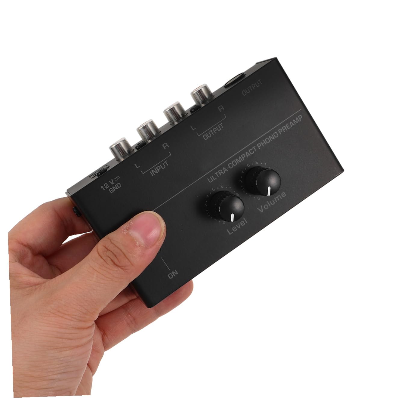Veemoon Preamplificador de Tocadiscos Metálico Amplificador de Phono para Audio Doméstico Preamplificador de Repuesto para Tocadiscos para Sistemas de Alta Fidelidad