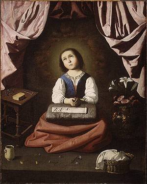 Peinture à l'huile de Francisco de Zurbaran, reproduction haut de gamme 12x16