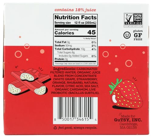 Culture Pop Soda Strawberry & Rhubarb Soda 4pk, 12 FZ