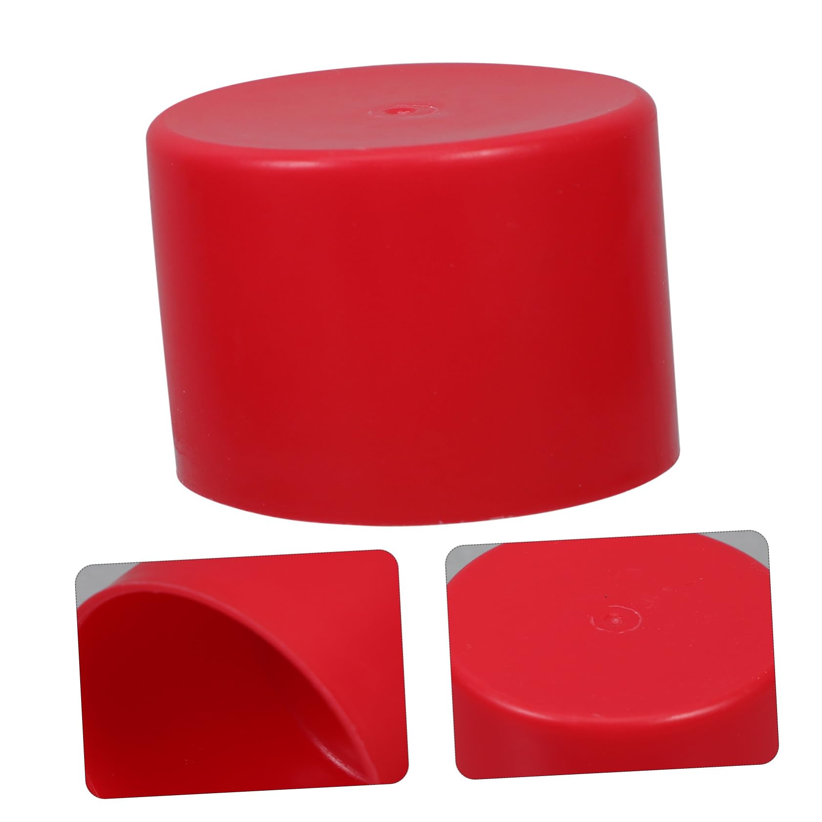 WOONEKY 10 Pezzi Manicotti Protettivi per Tubi per Ponteggi in Pe Rosso, Coperture Antiscivolo per Tubo in Acciaio Diametro 48-50mm, per Ristrutturazione e Riparazioni