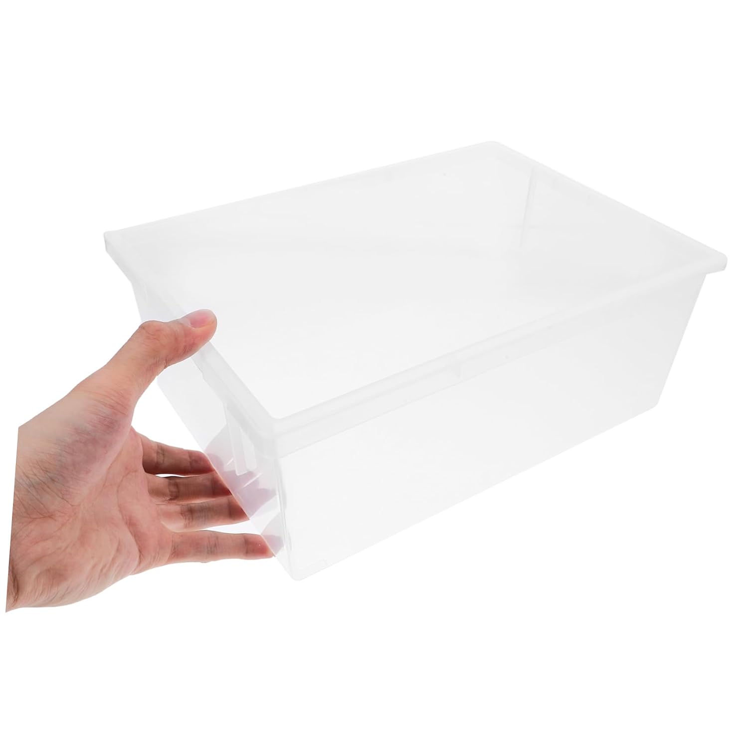 ULTECHNOVO Transparent Square Laboratory Basin Enhanced Plastic Chemistry Liquid Container for Outdoor Storage and Experimentation and Easy to Clean