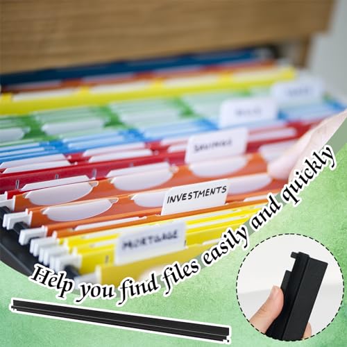 Eersida 4 Pack Lateral File Bars, Fit 36'' Wide Cabinet, Hanging File Cabinet Rails Filing Cabinet Parts Metal File Drawer Rails, Compatible with Hon Filing Cabinets (Black) - Thumbnail 5