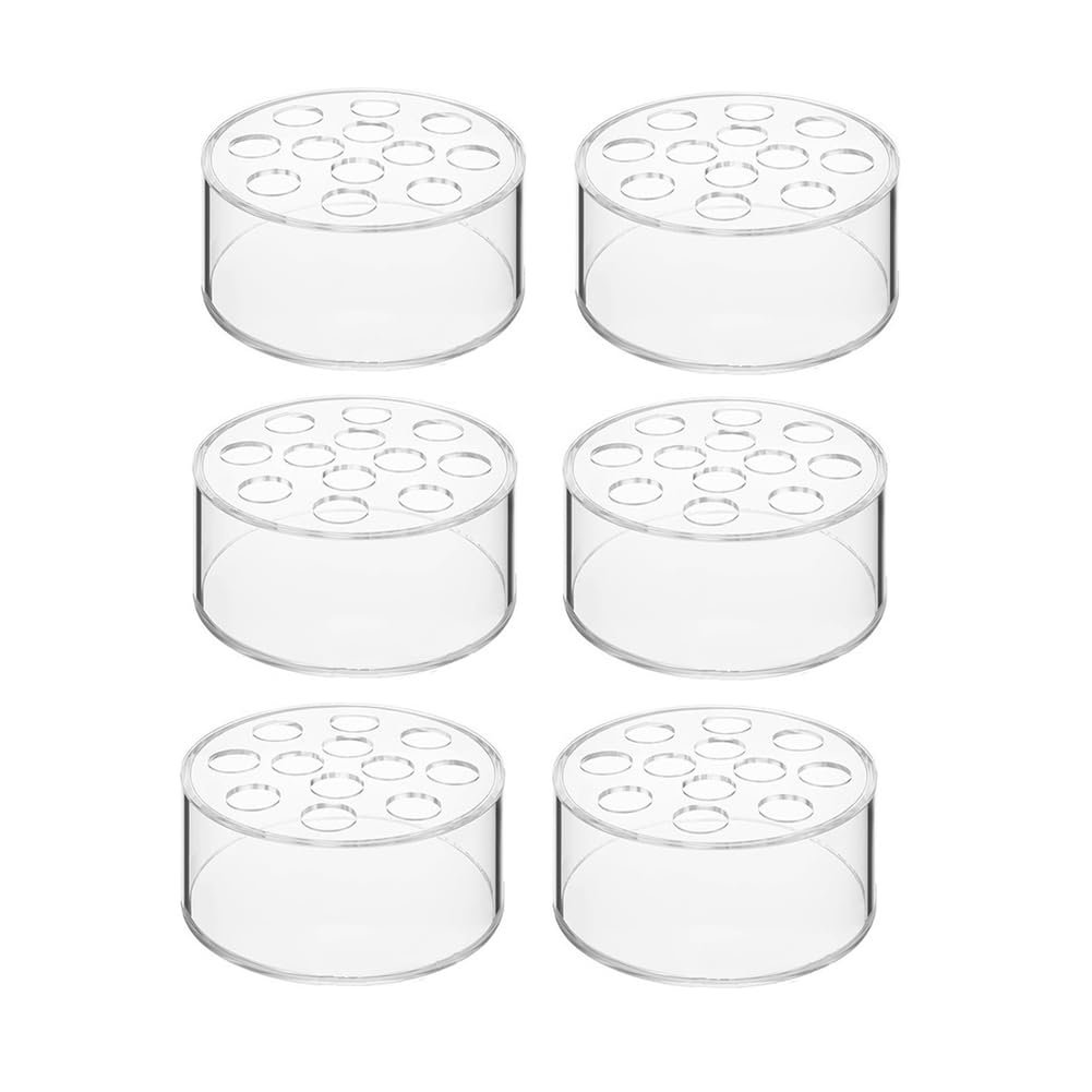 CTRLZS Simple Vase Household Wedding Table Vase 12-Hole Round Transparent Flower Box Insert Vase