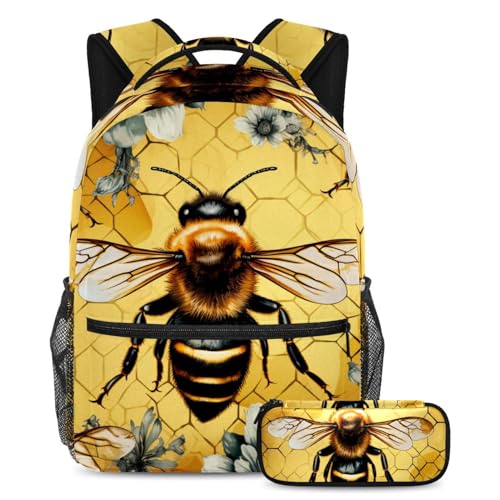 Sac à dos enfant Abeille Dorée idéal pour les cours et les sorties