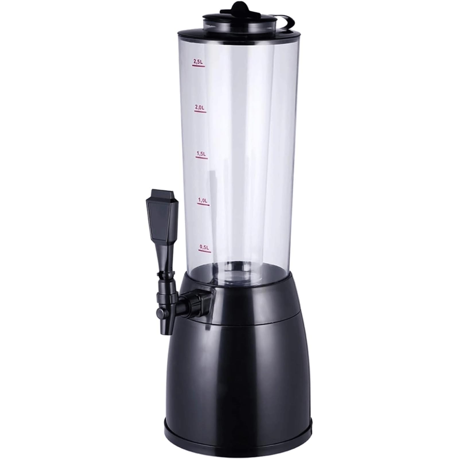 Glaçons Réservoir Distributeur de tour de bière 2,5 l/85 OZ, tour de boissons avec glaçon, distributeur de boissons à domicile pour Bar de fête pour jus/vin/eau, baril de bière Tour de bière