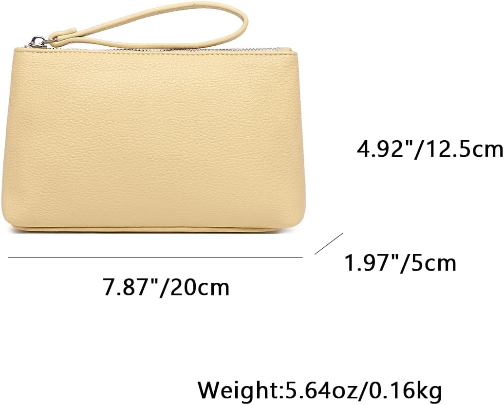 Nylon Wristbands Bag Makeup Pouch for Purse Waterproof Wristbands Bag with Zipper Pocket Credit Card Pouch - Image 2