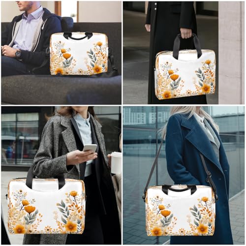 Bolso para portátil hoja tropical de girasol 15.6 pulg miniatura 7